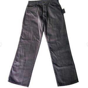 Carpenter Cargo Pants Mens 34 x 32 Mid Rise Black New Unworn Dura Drive Workwear